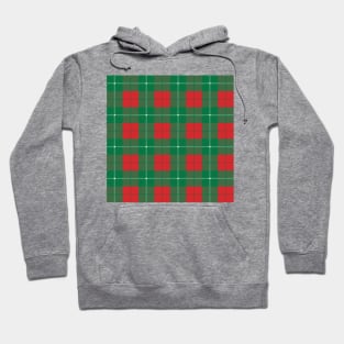 Christmas red and green plaid pattern Hoodie